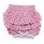 Ruffled Pink Gingham Dog Panties (Option: Small)