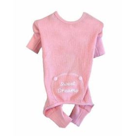 Sweet Dreams Thermal Dog Pajamas - Pink (Option: X-Large)