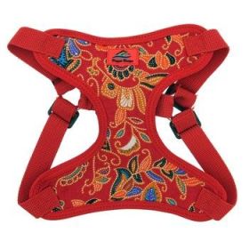 Wrap and Snap Choke Free Dog Harness by Doggie Design - Tahiti Red (Option: X-Small)