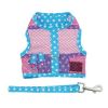 Cool Mesh Dog Harness Under the Sea Collection - Pink and Blue Flip Flop
