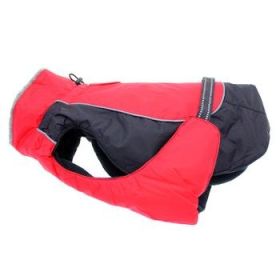 Alpine All-Weather Dog Coat - Red and Black (Option: 3X-Large)