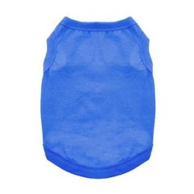 Cotton Dog Tank - Nautical Blue (Option: X-Small)