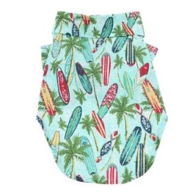 Hawaiian Camp Shirt - Surfboards and Palms (Option: XX-Small)