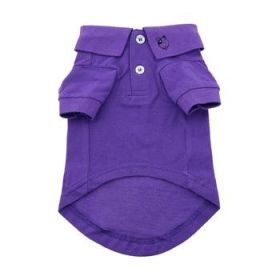 Solid Dog Polo - Ultra Violet (Option: 3X-Large)