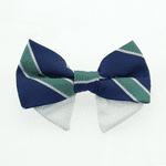 Universal Dog Bow Tie - Navy Blue and Green Stripe (Option: Type 2)
