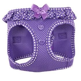 American River Choke Free Dog Harness Polka Dot Collection - Paisley Purple Polka Dot (Option: X-Small)