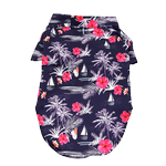 Hawaiian Camp Shirt - Moonlight Sails (Option: X-Small)