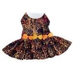 Fall Leaves Harness Dress With Matching Leash (Option: Small)