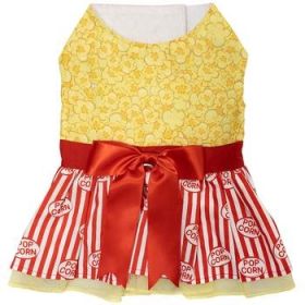 Movie Theater Popcorn Dog Dress with Matching Leash (Option: X-Large)